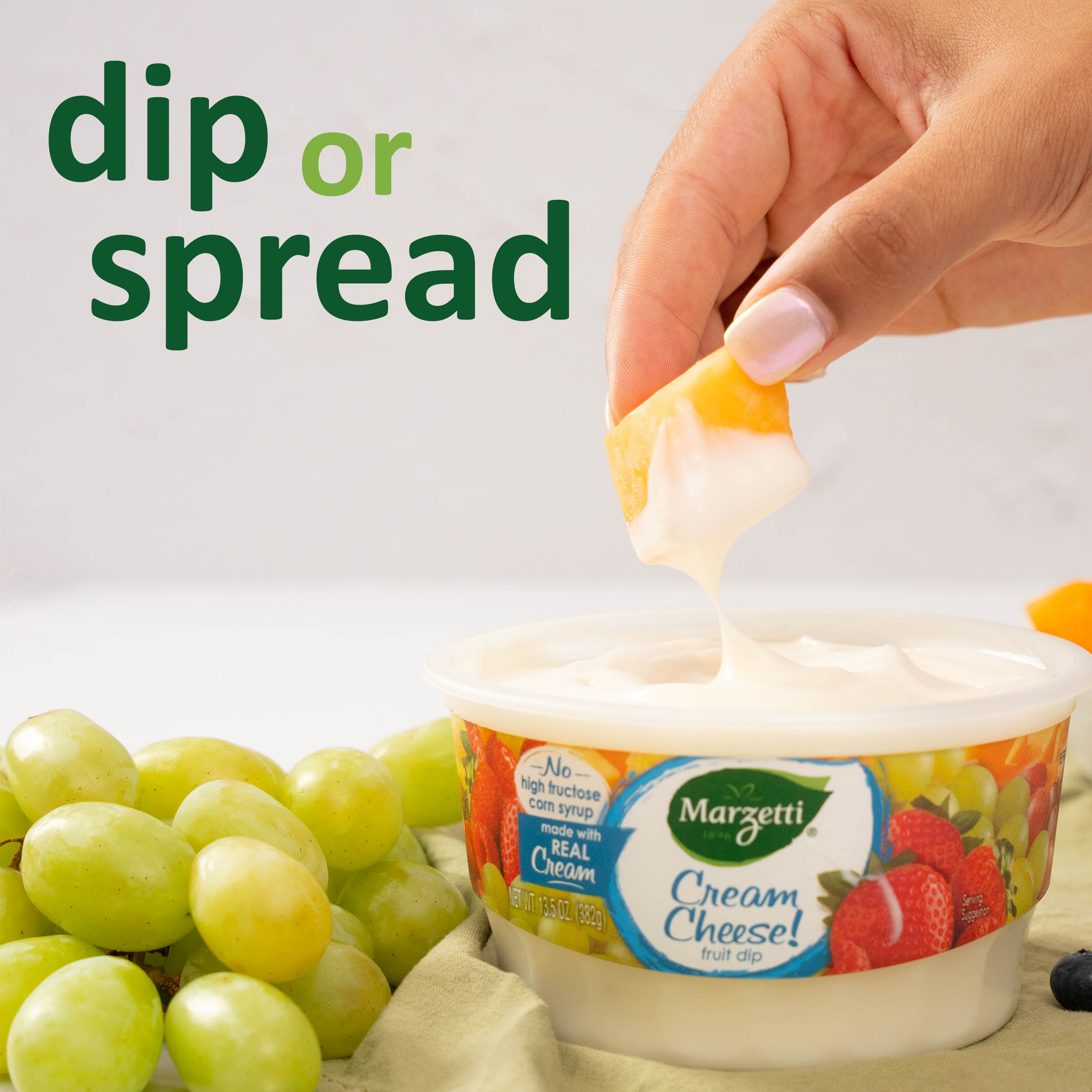 Marzetti Cream Cheese Fruit Dip Made with Real Cream, 13.5 oz Tub thumbnail 3