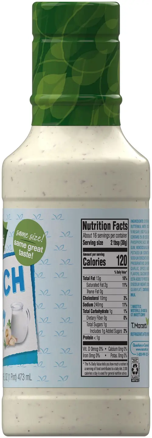 Marzetti Ranch Dressing, 16 fl. oz. Bottle thumbnail 4
