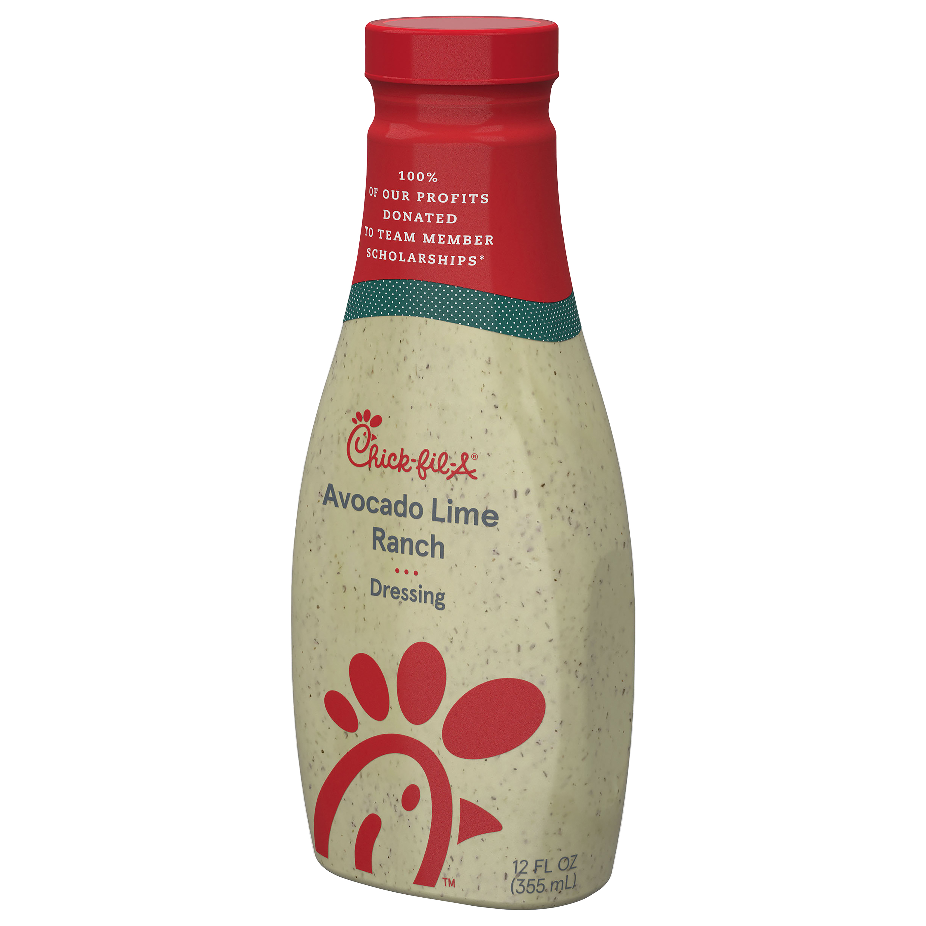 Chick-Fil-A Avocado Lime Ranch Refrigerated Salad Dressing, 12 Fluid oz Bottle, Fresh thumbnail 3