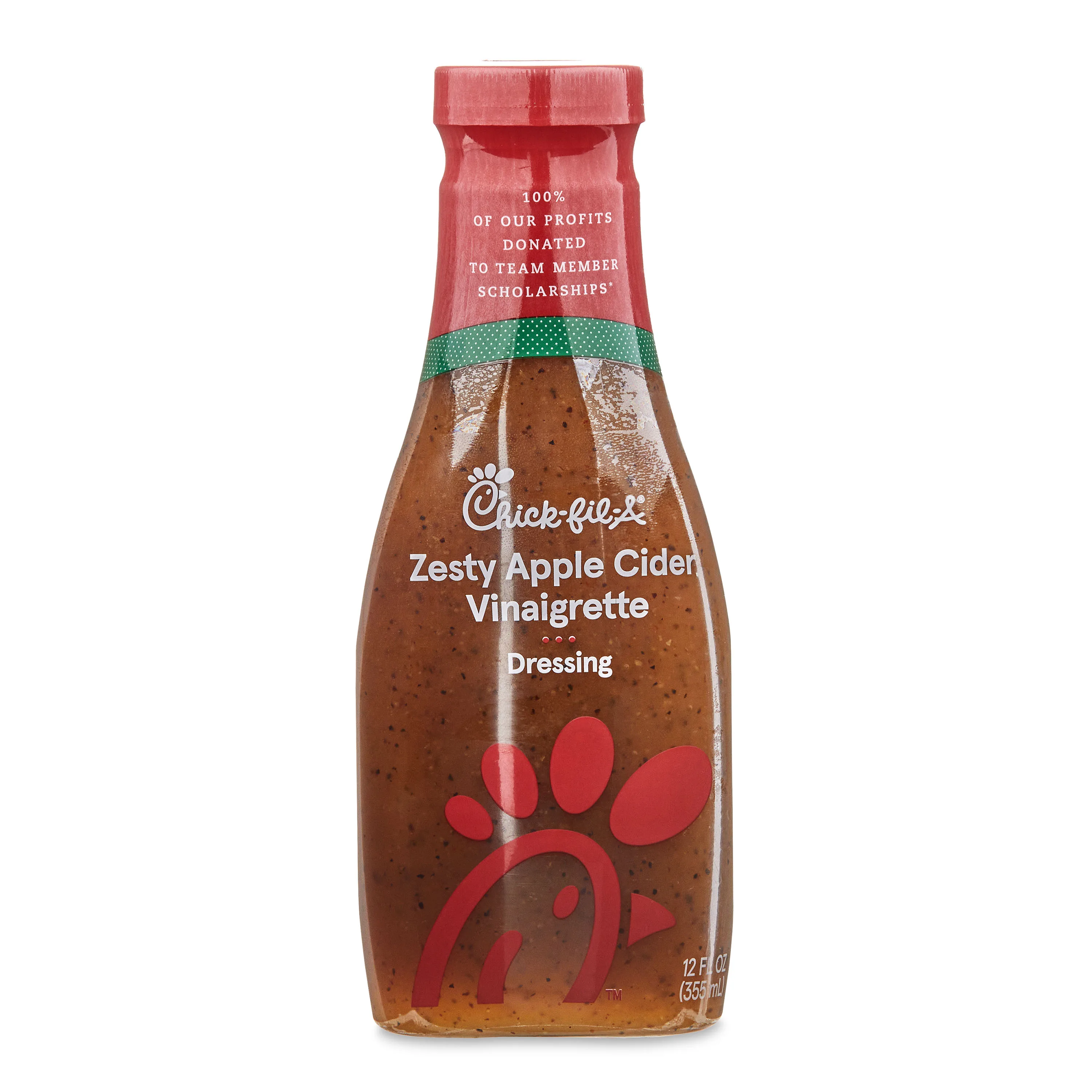 Chick-Fil-A Zesty Apple Vinaigrette Refrigerated Salad Dressing, 12 Fluid oz Bottle, Fresh