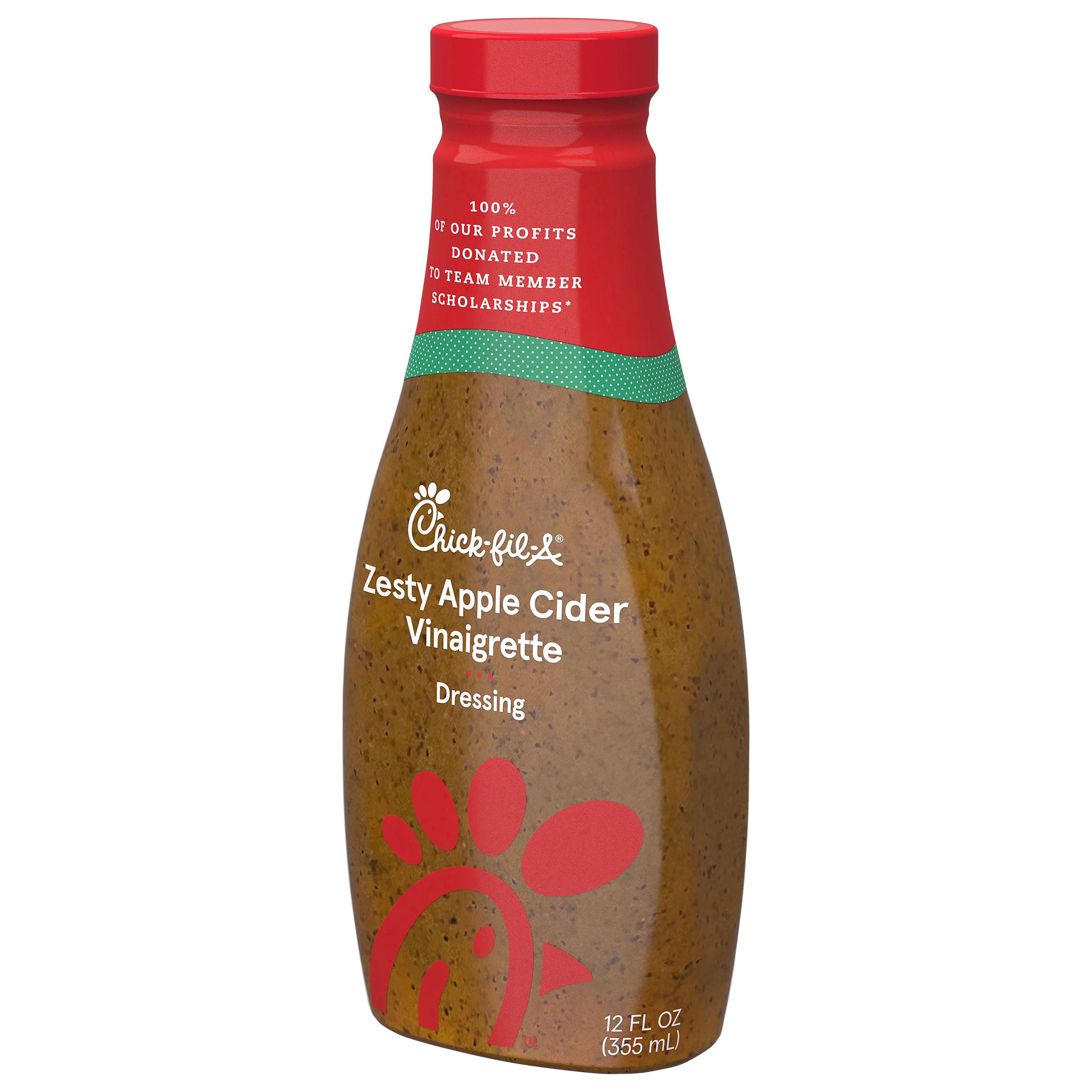 Chick-Fil-A Zesty Apple Vinaigrette Refrigerated Salad Dressing, 12 Fluid oz Bottle, Fresh thumbnail 3