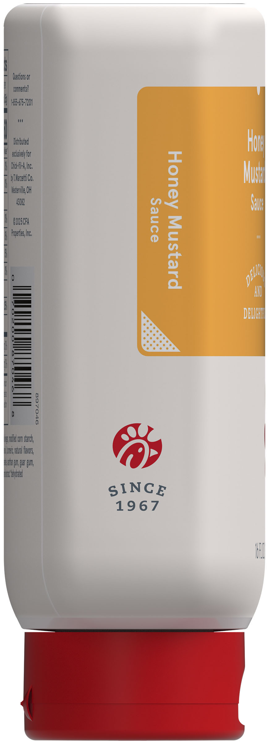 Chick-fil-A Honey Mustard Sauce,16 fl oz Squeeze Bottle thumbnail 3