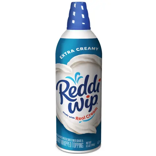 Reddi-wip Extra Creamy Whipped Topping Made with Real Cream, 6.5 oz