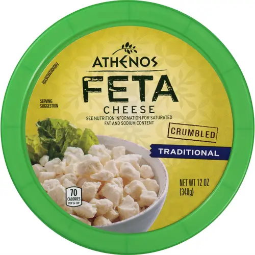 Athenos Traditional Crumbled Feta Cheese 12 oz thumbnail 2