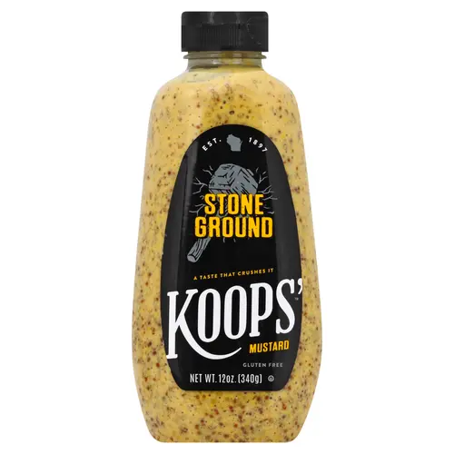 KOOPS' Mustard,  Stone Ground Mustard, 12 oz