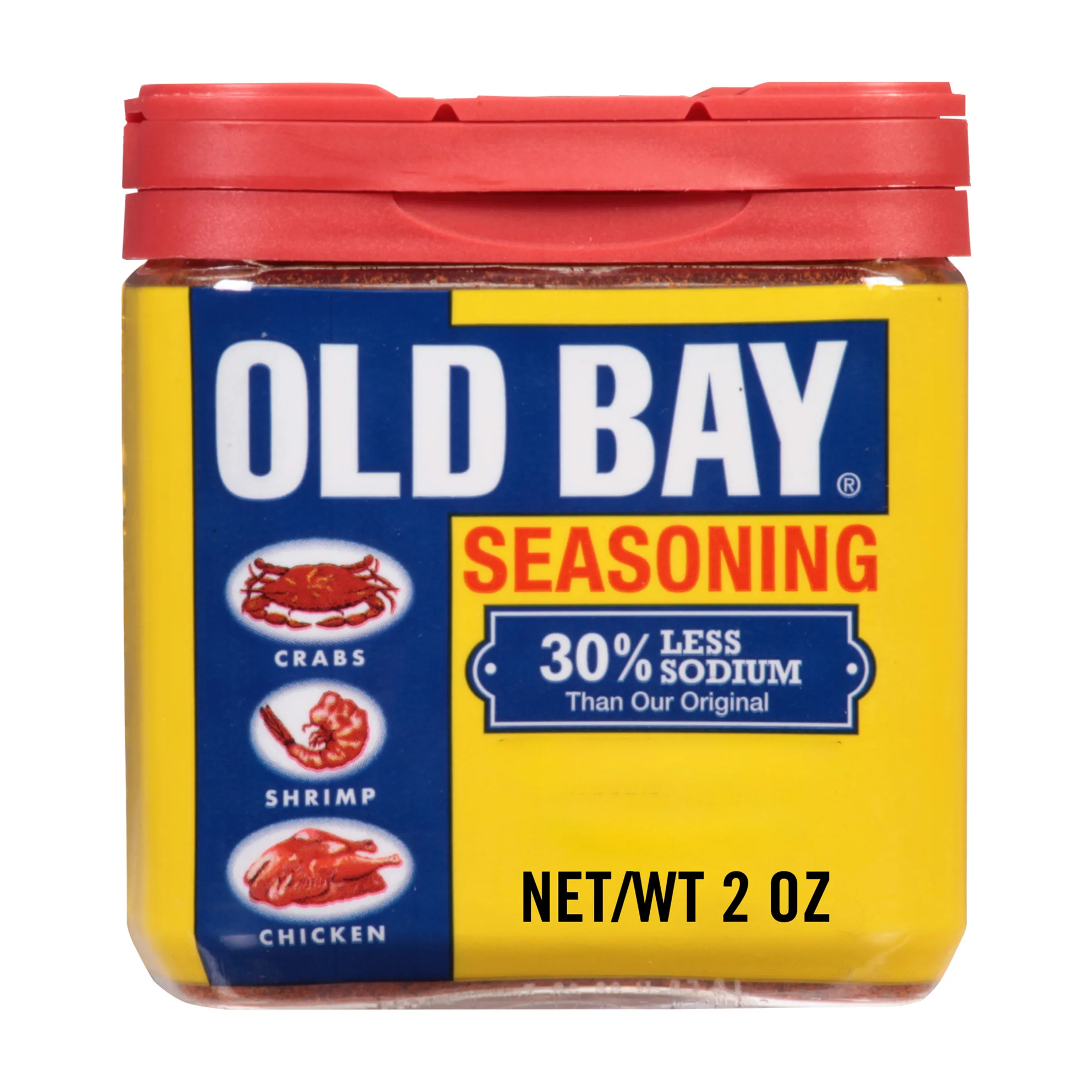 OLD BAY Gluten Free 30% Less Sodium Seasoning, 2 oz Can