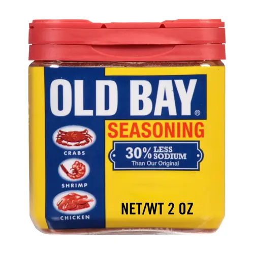 OLD BAY Gluten Free 30% Less Sodium Seasoning, 2 oz Can
