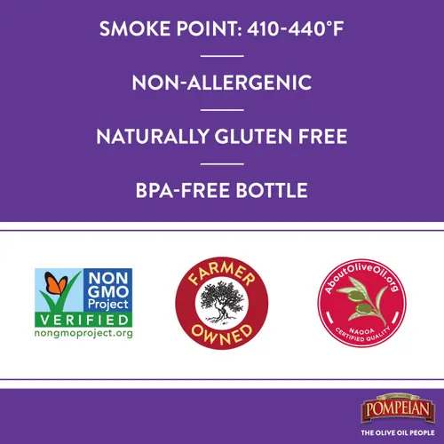 Pompeian Mild Taste Olive Oil - 32 fl oz thumbnail 3