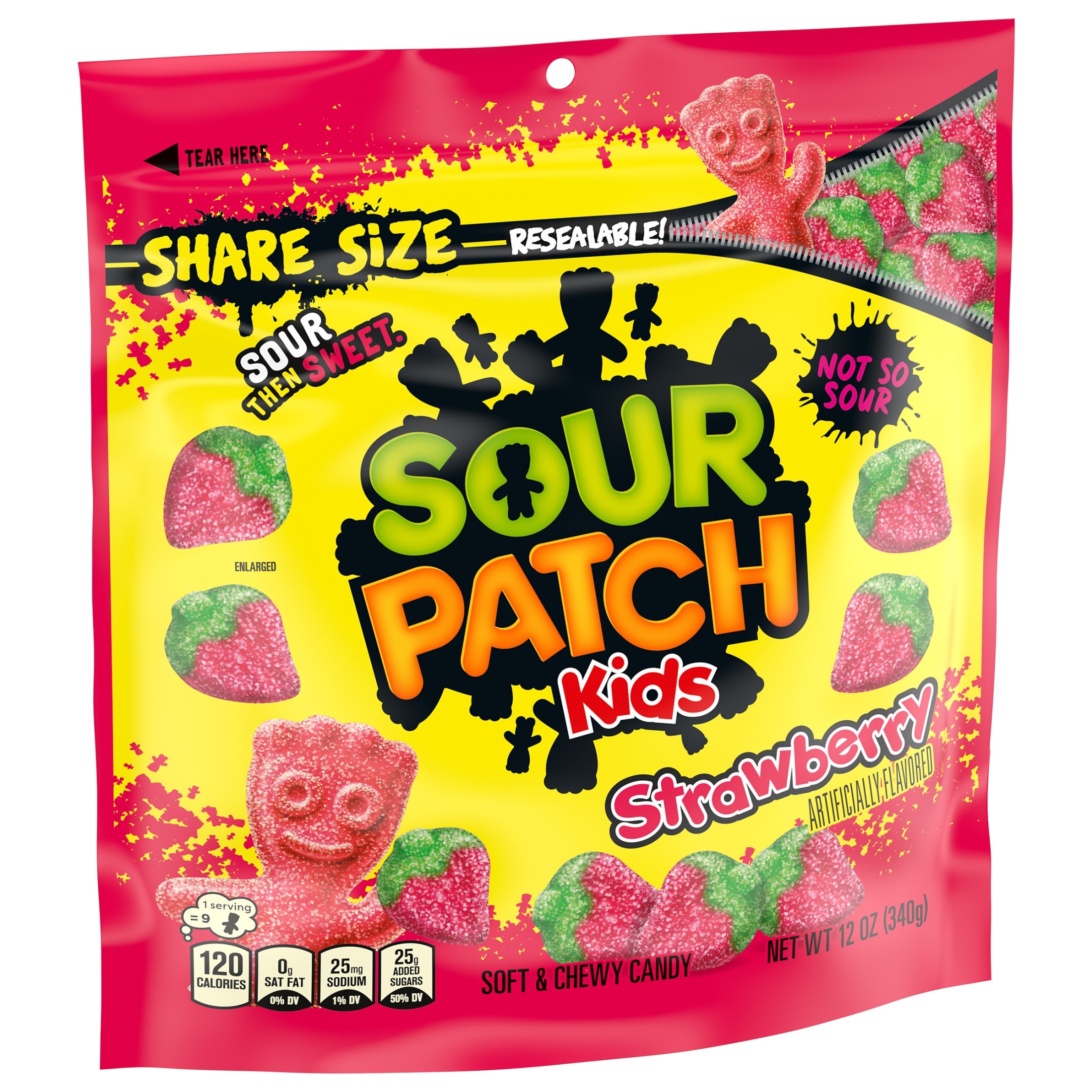 SOUR PATCH KIDS Strawberry Soft & Chewy Candy, Share Size, 12 oz thumbnail 3