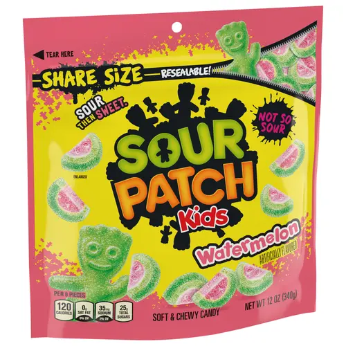 SOUR PATCH KIDS Watermelon Soft & Chewy Candy, Share Size, 12 oz thumbnail 3