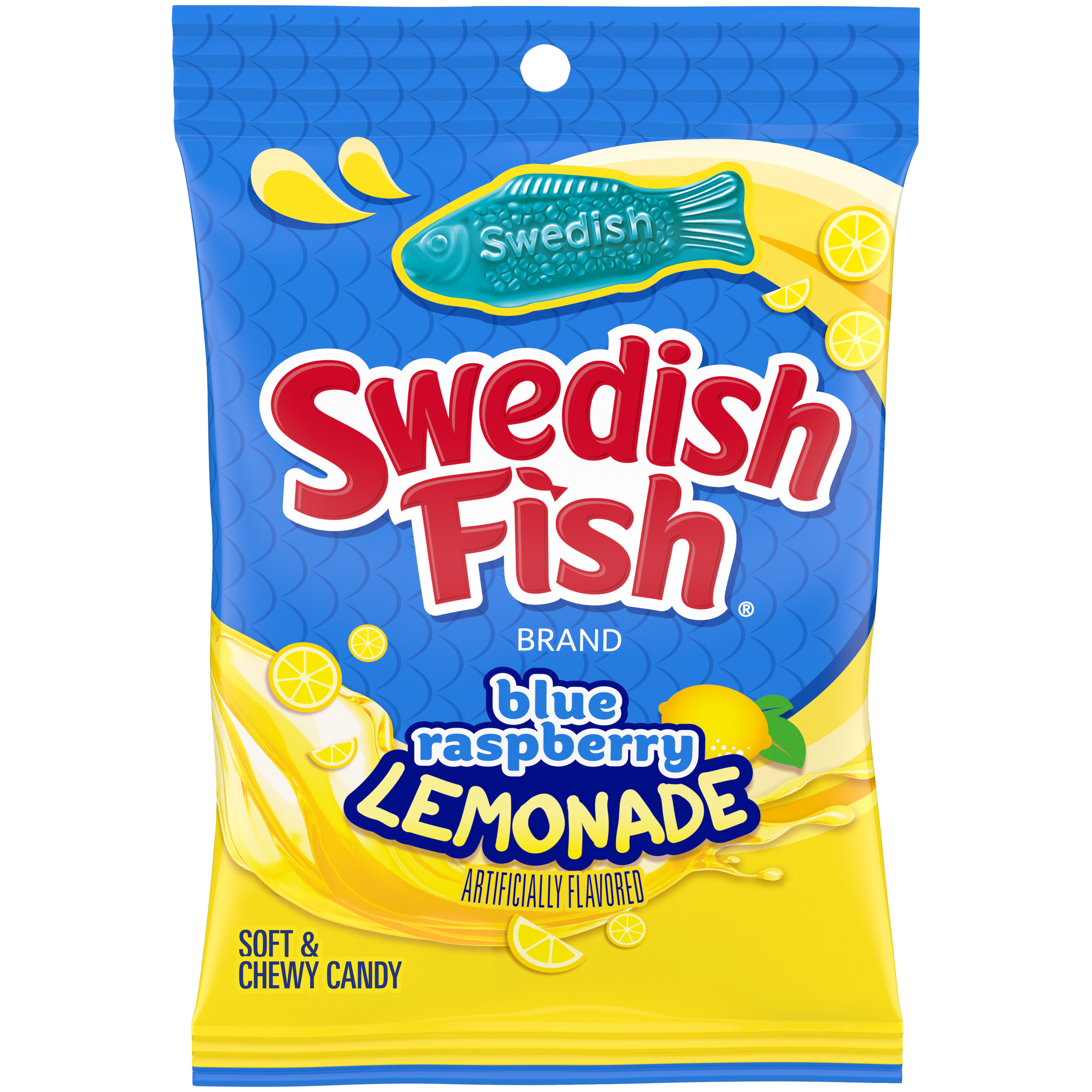 SWEDISH FISH BLUE RASPBERRY LEMONADE SOFT CANDY 8.04 OZ