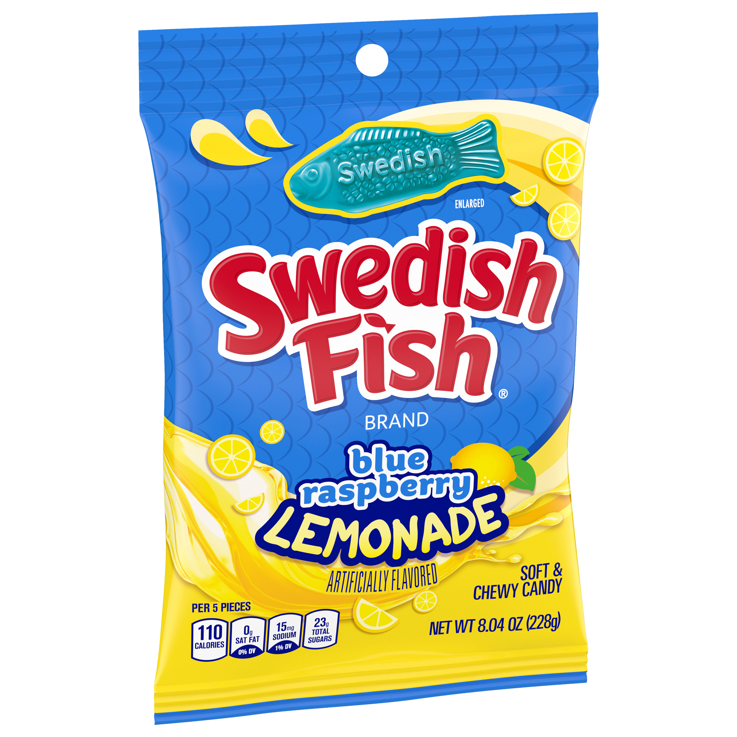 SWEDISH FISH BLUE RASPBERRY LEMONADE SOFT CANDY 8.04 OZ thumbnail 2