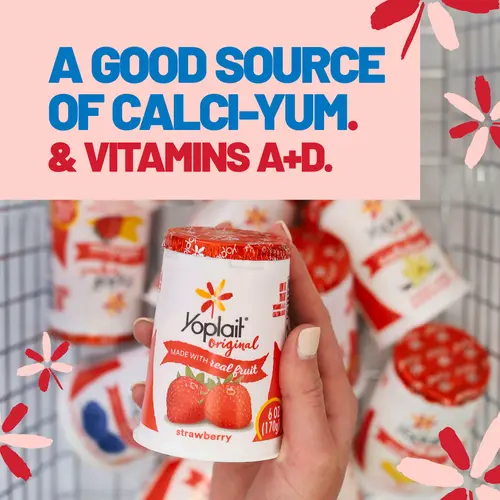 Yoplait Original Low Fat Cherry Orchard Yogurt Cup, Made with Real Fruit, 6 oz thumbnail 4