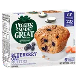 Veggies Made Great Blueberry Oat Muffin, 12oz, 6ct Box (Frozen)