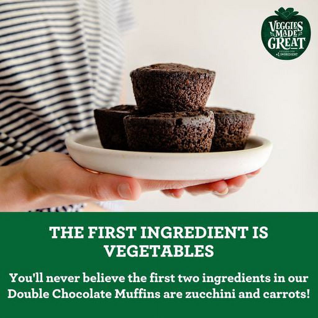 Veggies Made Great Double Chocolate Muffin, 12oz, 6ct Box (Frozen) thumbnail 3