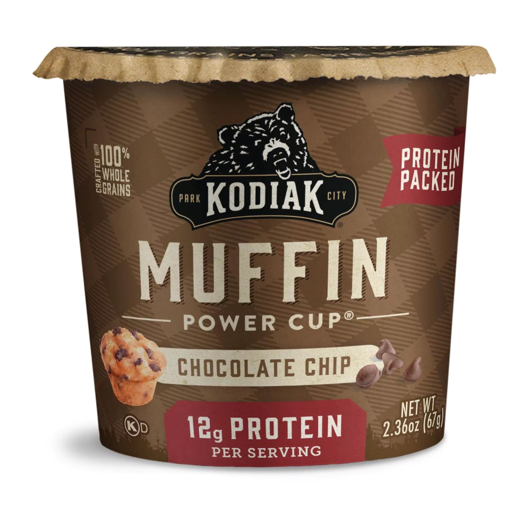 Kodiak Protein-Packed Chocolate Chip Muffin Power Cup, 2.36 oz