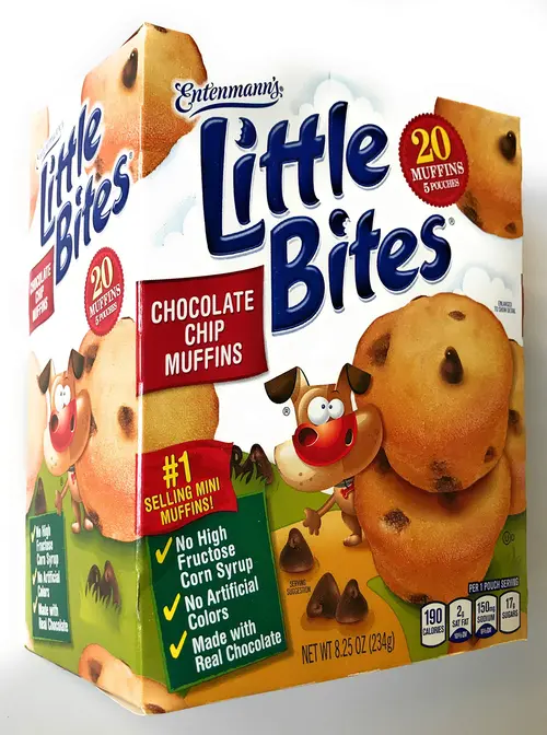 Entenmann's | Little Bites | Chocolate Chip Muffins | Delicious | Yummy | |Tasty | | 5 Pouches with 4 muffins each | | Total 20 
