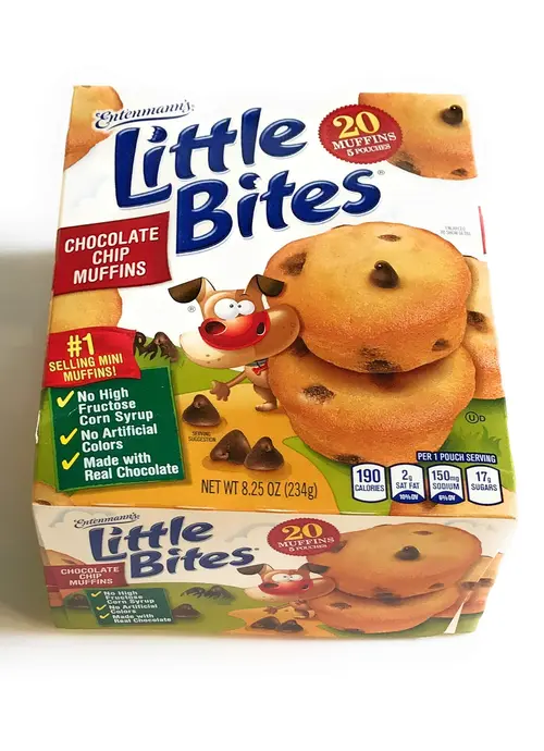 Entenmann's | Little Bites | Chocolate Chip Muffins | Delicious | Yummy | |Tasty | | 5 Pouches with 4 muffins each | | Total 20  thumbnail 2