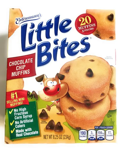Entenmann's | Little Bites | Chocolate Chip Muffins | Delicious | Yummy | |Tasty | | 5 Pouches with 4 muffins each | | Total 20  thumbnail 4