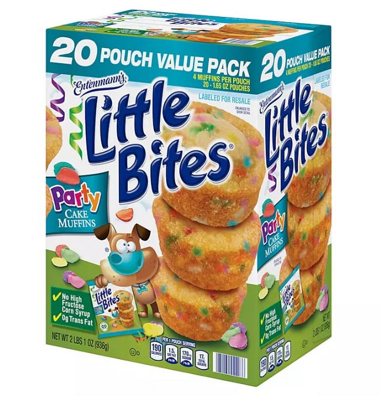 Entenmann's Little Bites Party Cake Muffins (1.65 oz., 20 pk.)