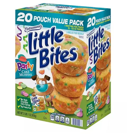 Entenmann's Little Bites Party Cake Muffins (1.65 oz., 20 pk.)