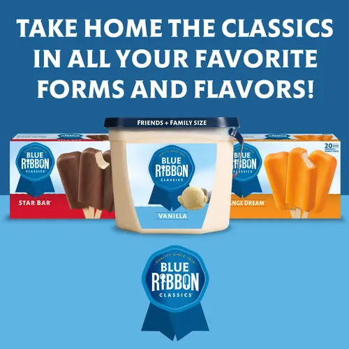 Blue Ribbon Classics Orange Dream Frozen Dessert Treat Bar, 45 fl oz, 20 Pack thumbnail 4