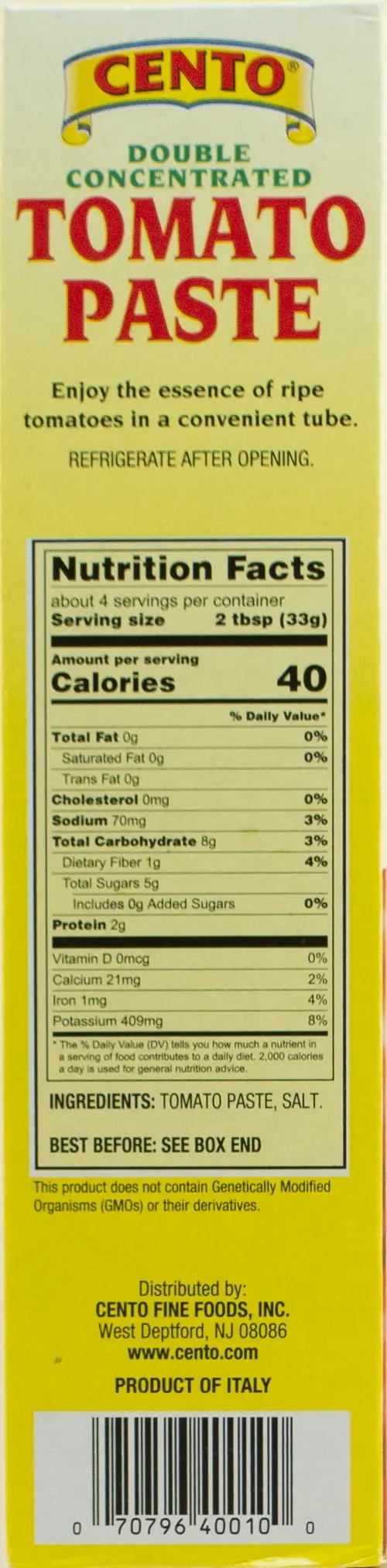 Cento Tomato Paste, 4.56 Oz thumbnail 3