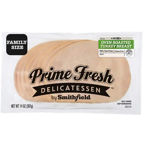 Smithfield Prime Fresh Oven Roasted Turkey Breast Lunch Meat, 14 oz