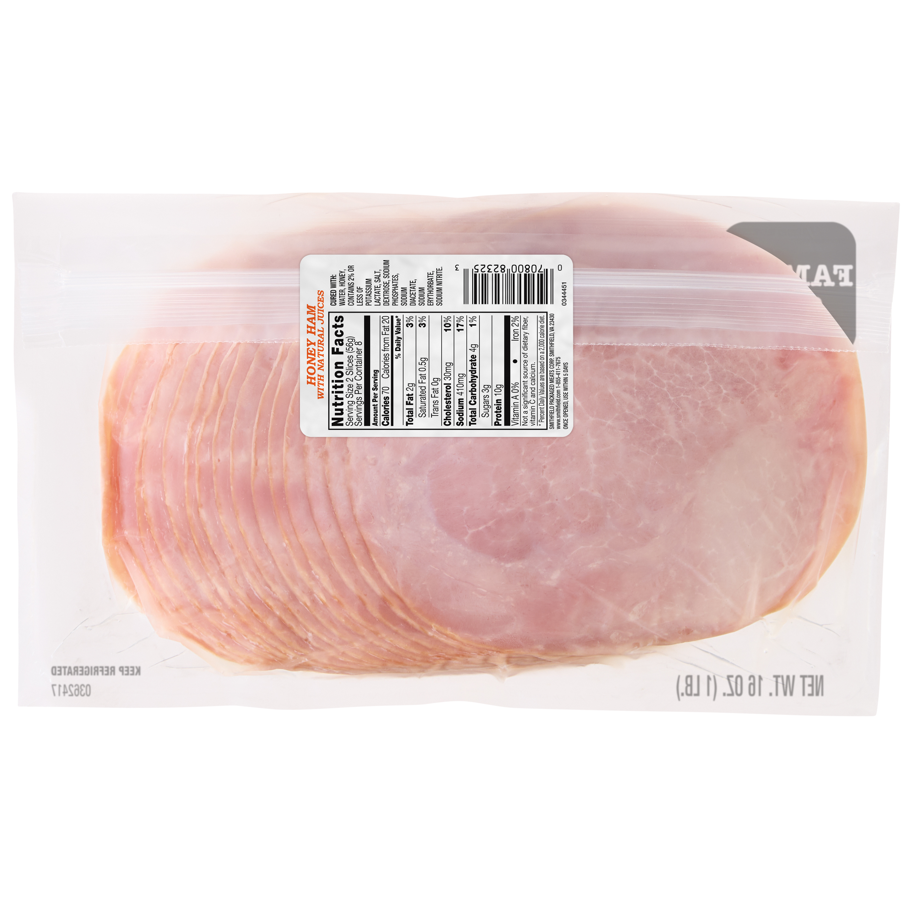 Smithfield Prime Fresh Honey Ham, 16oz thumbnail 3