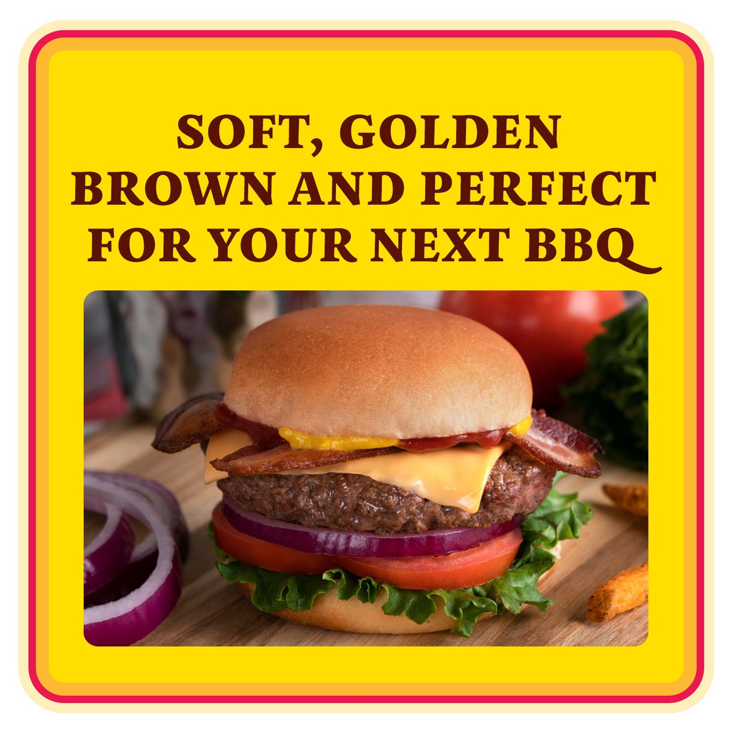 Aunt Hattie's Potato Hamburger Buns, Potato Bread Burger Buns, 8 Count, Shelf-Stable thumbnail 3