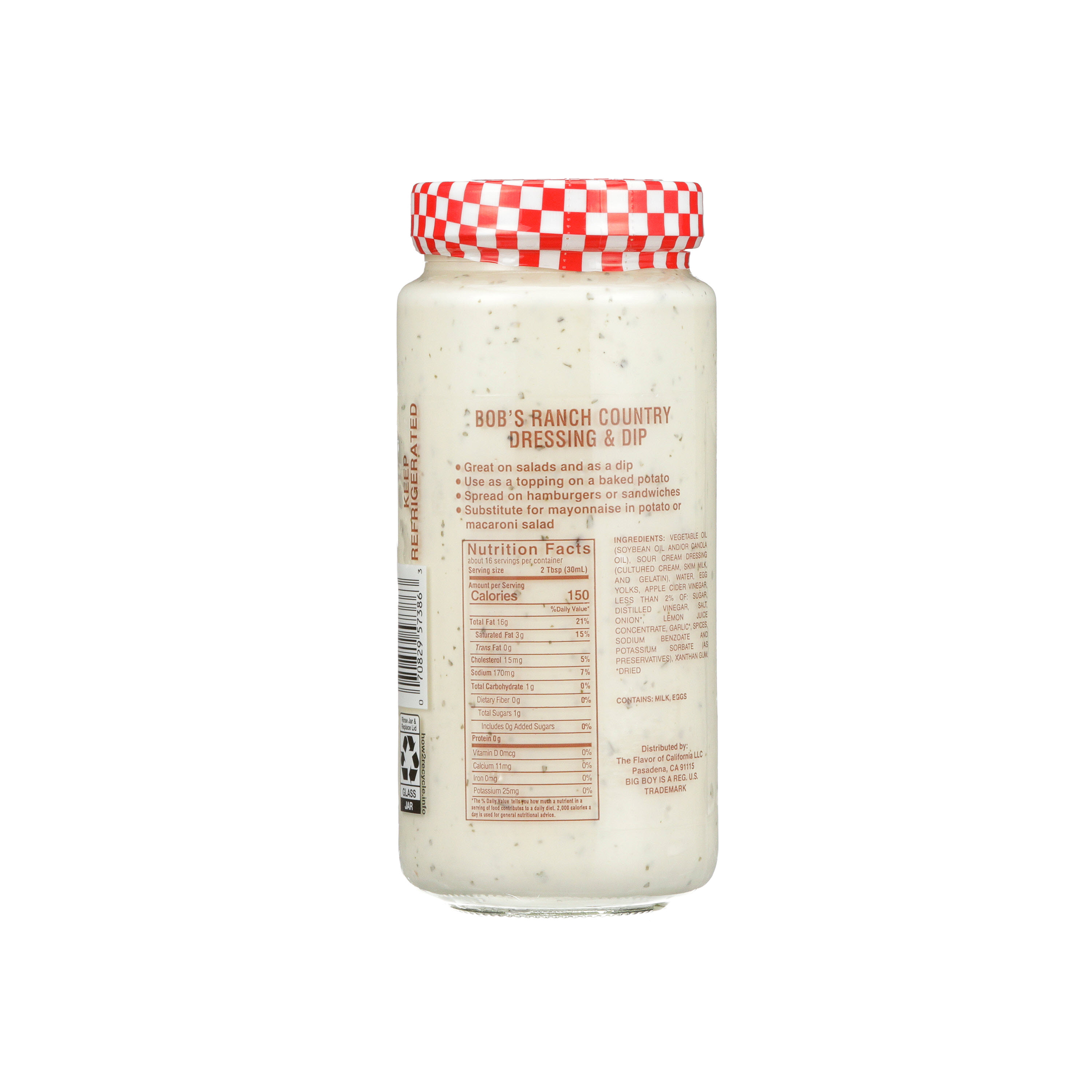 Bob's Ranch Country Salad Dressing & Dip 16 fl oz thumbnail 3