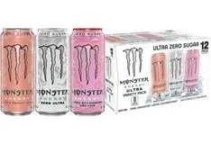 Monster Energy, Ultra VP, Peachy Keen, Strawberry Dreams, Zero Ultra, 12 count, 16 fl oz