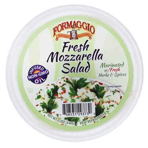 Formaggio Cheese Marinated Mozzarella Balls, Oil with Herbs and Spices, 12 oz Tub, Refrigerated thumbnail 2