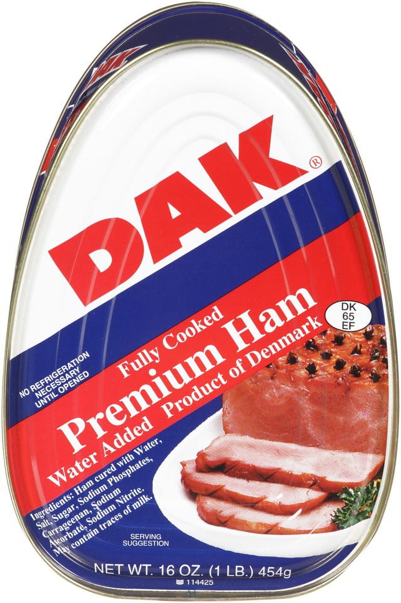 DAK Fully Cooked Premium Ham, 16 oz Can