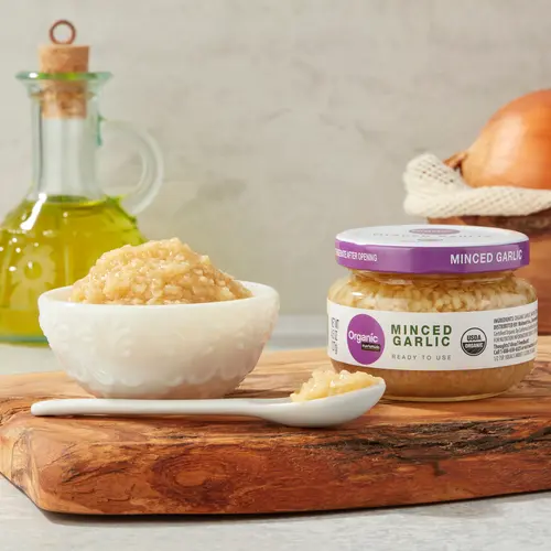 Fresh Organic Minced Garlic, 4.5 oz Jar thumbnail 2