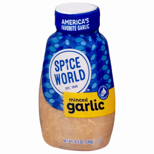 Spice World Minced Garlic, 9.5 oz Squeeze Jar thumbnail 2