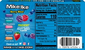 Mike and Ike Berry Blast Chewy Candy, 4.25 Ounce Theater Box, 1 Count thumbnail 2