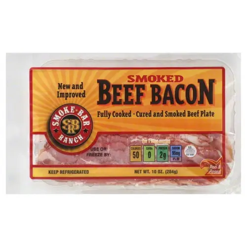 Smoke Bar Ranch Smoked Beef Bacon, 10 oz