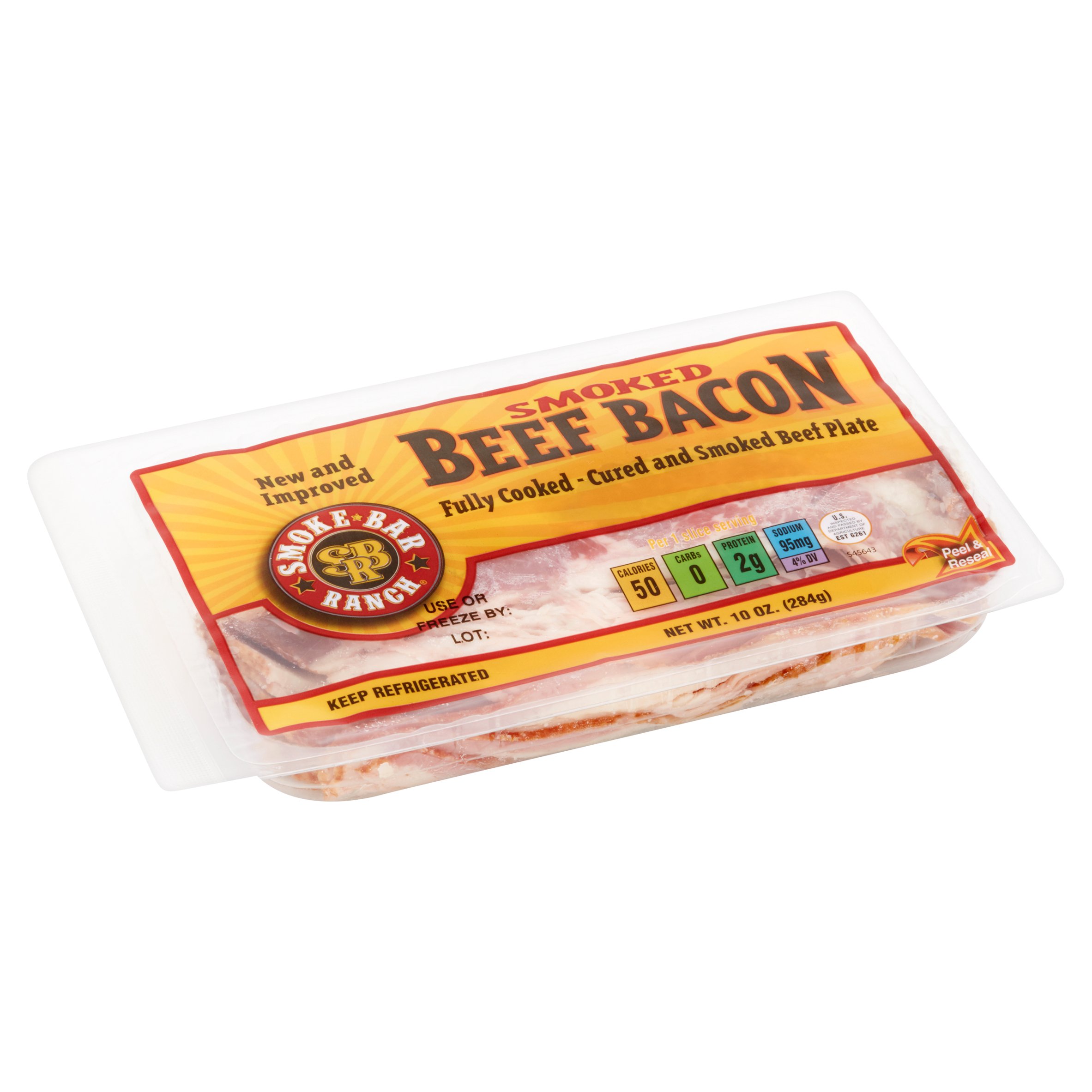 Smoke Bar Ranch Smoked Beef Bacon, 10 oz thumbnail 2