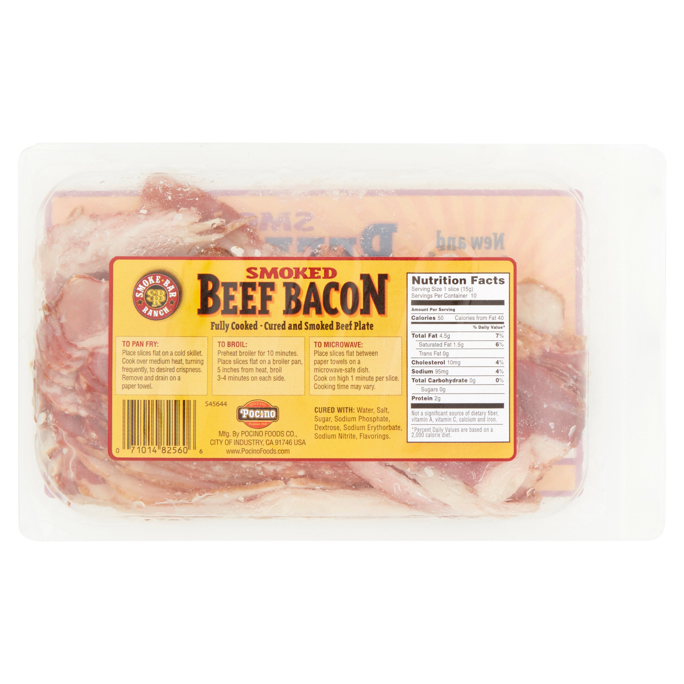 Smoke Bar Ranch Smoked Beef Bacon, 10 oz thumbnail 4