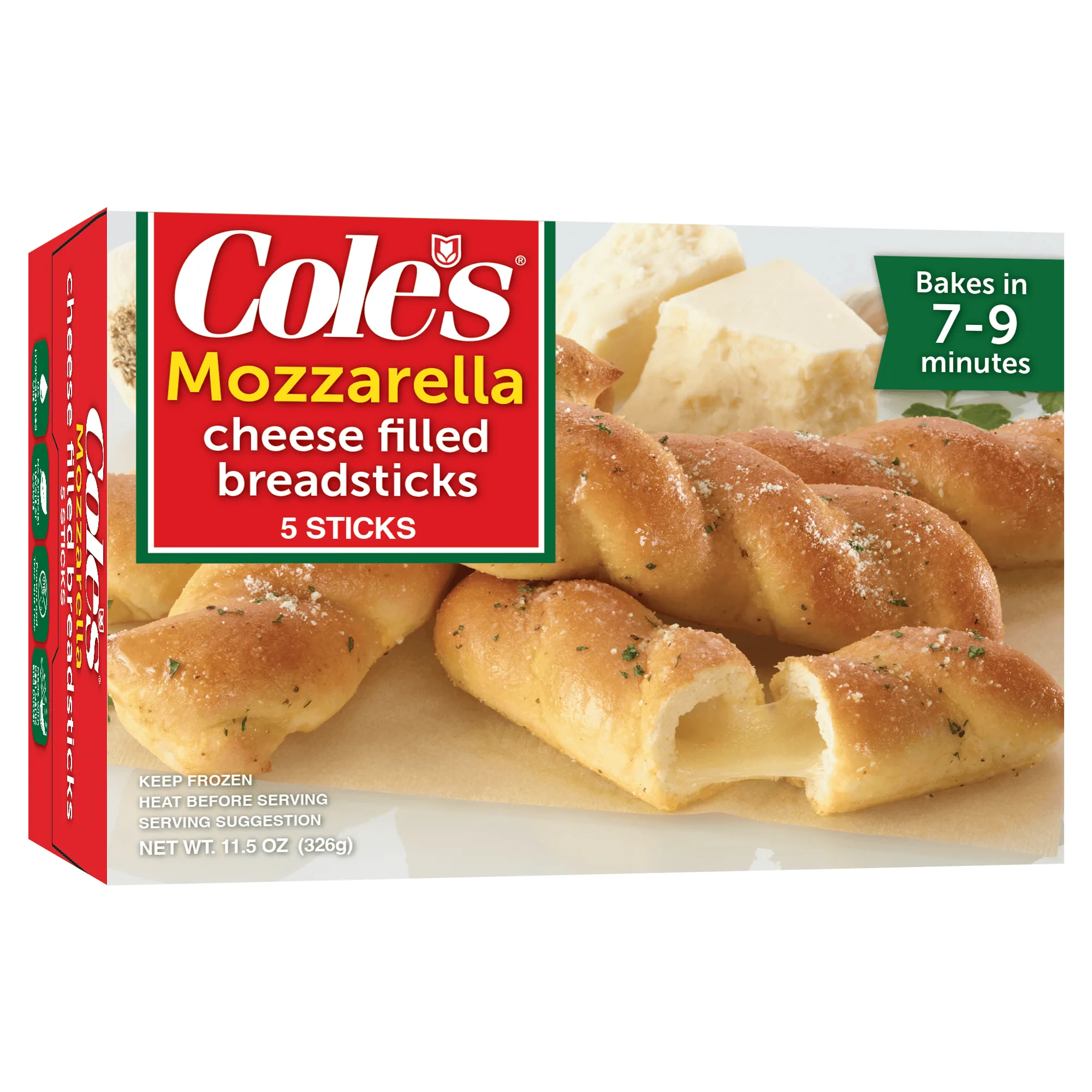Cole'sï¿½ Mozzarella Filled Breadsticks, 11.5 oz