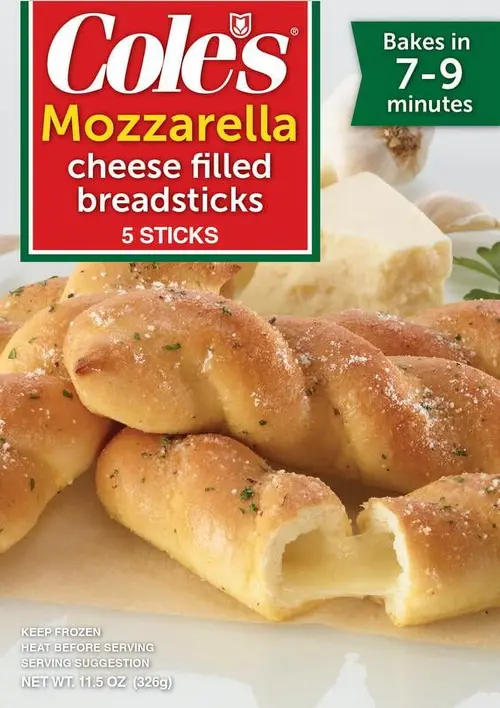 Cole'sï¿½ Mozzarella Filled Breadsticks, 11.5 oz thumbnail 2