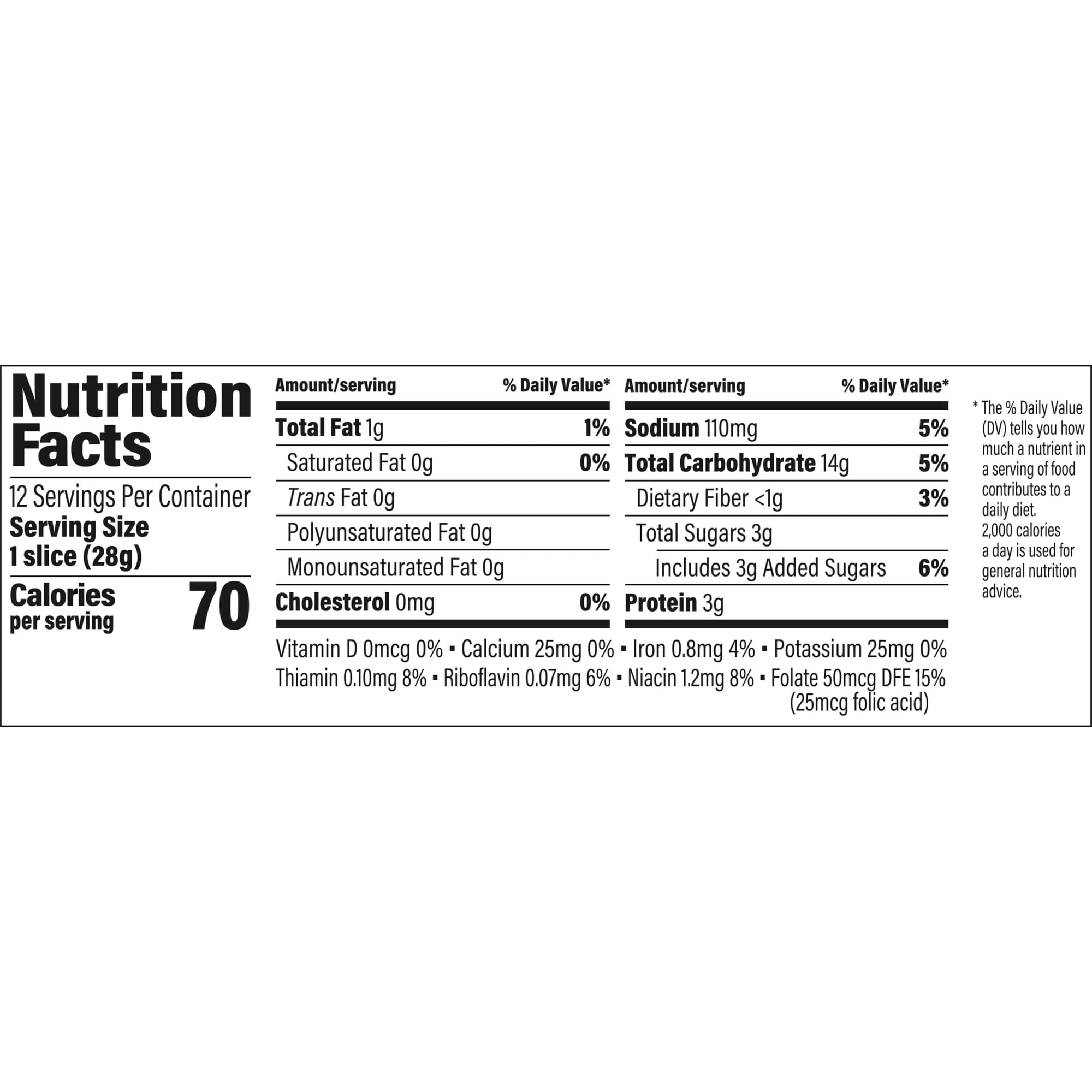 Sara Lee Honey Butter Half Loaf Bread 12 oz Soft White Bread (Pack of 2) thumbnail 3