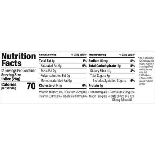 Sara Lee Honey Butter Half Loaf Bread 12 oz Soft White Bread (Pack of 2) thumbnail 3