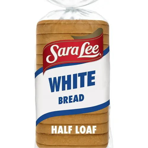 Sara Lee White Half Loaf Bread 12 oz Soft Pre-Sliced White Bread (Pack of 6)