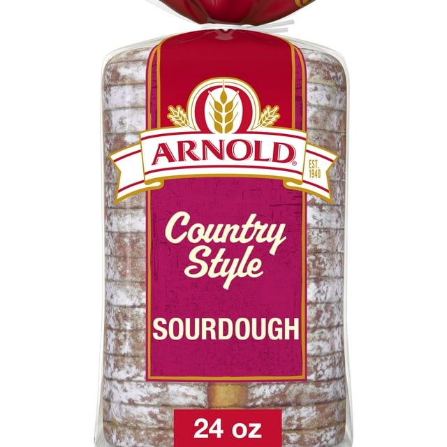Arnold Country Style Sourdough Bread 24 oz Classic Sourdough Loaf (Pack of 4)