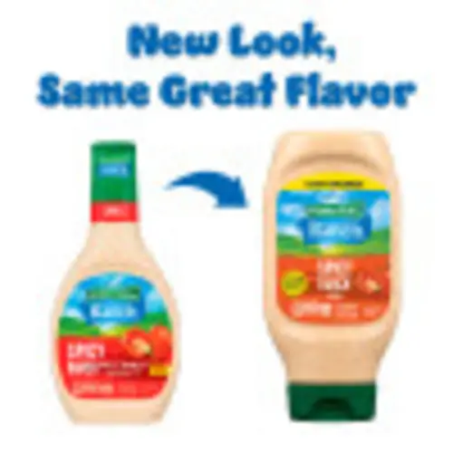 Hidden Valley Spicy Ranch Topping and Dressing, 16 Fluid Ounce Bottle thumbnail 2