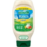 Hidden Valley Original Ranch Light Salad Dressing and Topping, 16 Ounce Bottle
