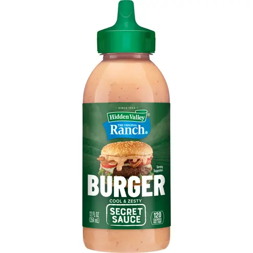 Hidden Valley The Original Ranch Burger Secret Sauce, 12 Fluid Ounce Squeezable Bottle thumbnail 4