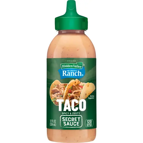 Hidden Valley The Original Ranch Taco Secret Sauce, 12 Fluid Ounce Squeezable Bottle thumbnail 4